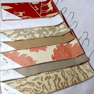 NWT x7 Pack Fabric Swatches 100% Cotton Patterns !